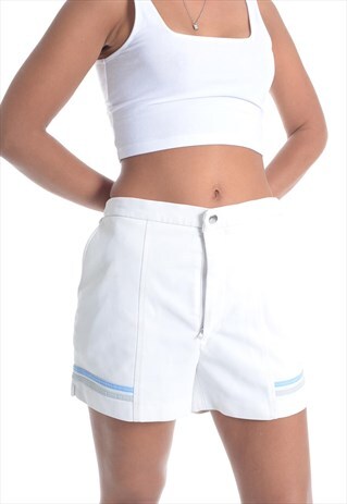 VINTAGE PUMA TENNIS SHORTS WHITE