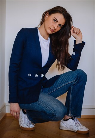 VINTAGE KARL LAGARFELD LINEN BLAZER
