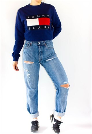 VINTAGE 90'S ASS RIP DISTRESSED 501 LEVI'S