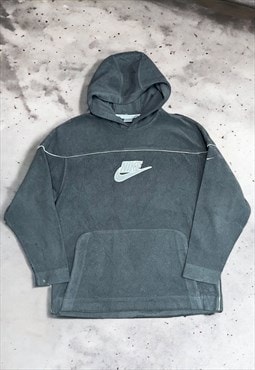 Vintage Nike Embroidered Spell Out Fleece Hoodie