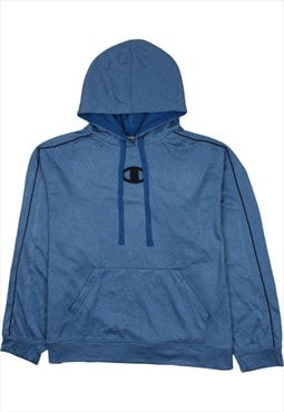 Vintage 90's Champion Hoodie Sportswear Pullover Blue XLarge