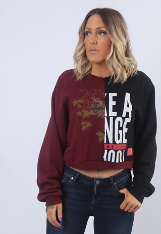 CROPPED SWEATSHIRT JUMPER OVERSIZED BICH REBORN HYBRID (EU5H