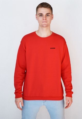 RED RAWWW SWEATSHIRT