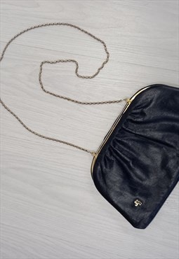 Vintage Navy Jane Shilton Bag Chain Strap