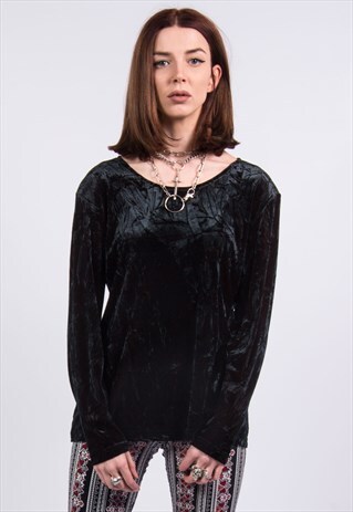 VINTAGE 90'S CRUSHED VELVET T-SHIRT