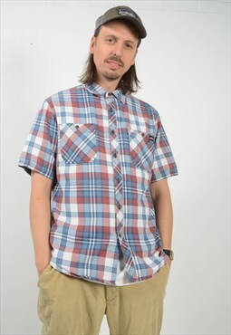 Vintage 90s Dickies Workwear Shirt Checked Pattern