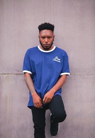 OC TWOTONE T-SHIRT - BLUE/WHITE