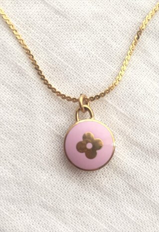 LOUIS VUITTON MINI PENDANT NECKLACE LAVENDER