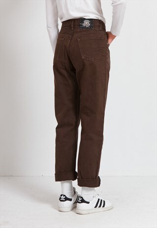 VINTAGE BROWN VERSACE DENIM JEANS