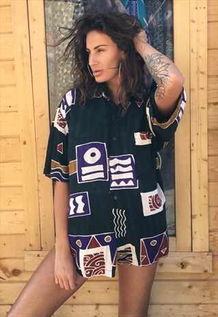OVERSIZED RETRO 90S 80S VINTAGE UNISEX FESTIVAL SHIRT