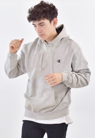 VINTAGE 90S GREY CHAMPION HOODIE