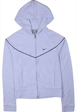 Vintage 90's Nike Hoodie Fleece Full Zip Up White Medium