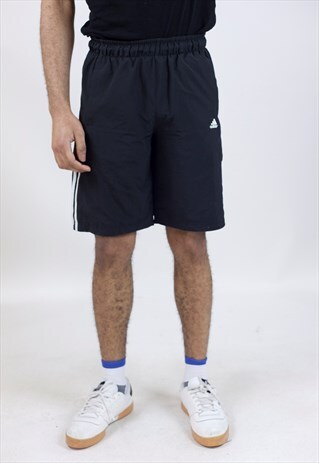 VINTAGE 90S ADIDAS BLACK SPORT SHORTS