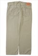 VINTAGE LEVIS 559 RELAXED BEIGE TROUSERS WOMENS