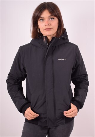 CARHARTT WOMENS VINTAGE JACKET XS BLACK 90S
