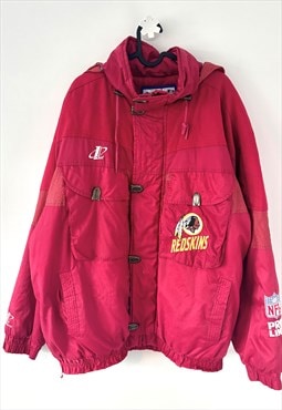 Vintage Washington commanders red puffer coat XL