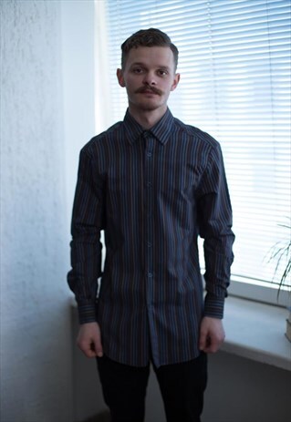 VINTAGE 80'S MULTICOLOUR STRIPED SHIRT