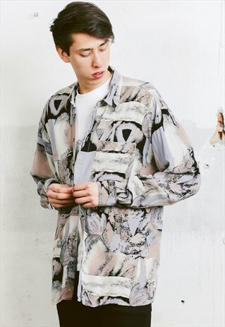 VINTAGE 90S PATTERNED SHIRT