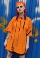 Oversized tie-dye tee gradient baggy t-shirt in orange