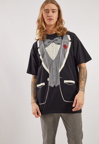 VINTAGE GRAPHIC JACKET PRINT T-SHIRT