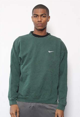VINTAGE NIKE LOGO SWEATSHIRT GREEN