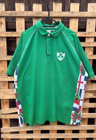 Cotton traders Irish rugby green rugby shirt XXL