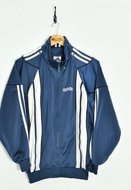 Vintage Adidas Tracksuit Top Blue Small