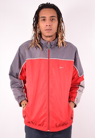 NIKE MENS VINTAGE REVERSIBLE JACKET XL RED 90S