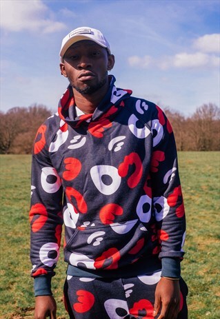 ALLOVER CAMOUFLAGE JERSEY HOODIE POWERCAMO BLACK AKAKURO