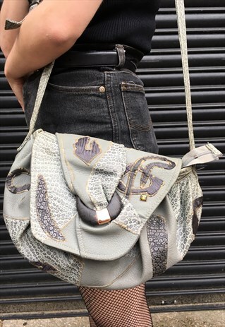 VINTAGE GREY HANDBAG