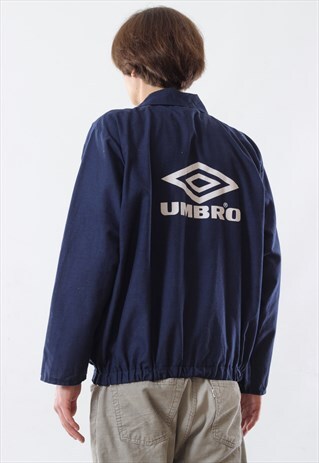 90S VINTAGE MENS UMBRO WINDBREAKER PULLOVER TOP RUGBY JACKET
