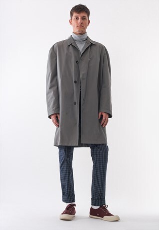 VINTAGE HUGO BOSS COAT 90S GREY