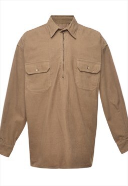Beyond Retro Vintage J.G.Hook Corduroy Light Brown Shirt - L
