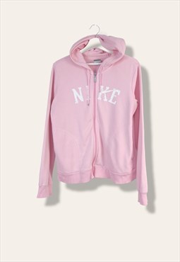 Vintage Nike Sweatshirt Hoodie Jacket in Pink M