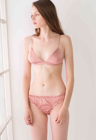 PINK BRALETTE LINGERIE SET