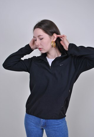 VINTAGE NIKE MINIMALIST FLEECE SWEATSHIRT, HIGH NECK JUMPER