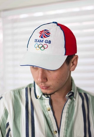 VINTAGE OLYMPICS LOGO BASEBALL CAP 90S X 2.8