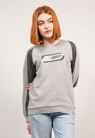 VINTAGE 90'S GREY ADIDAS SWEATSHIRT JUMPER