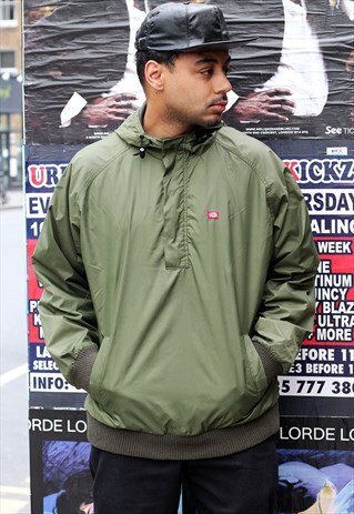 VINTAGE DICKIES PULLOVER KHAKI WINDBREAKER