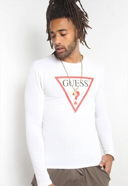Vintage Guess Long Sleeve T-Shirt White