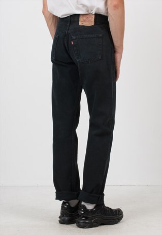 VINTAGE BLACK LEVI'S 501 FIT DENIM JEANS