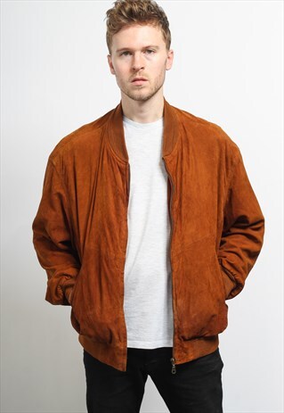 VINTAGE SUEDE BOMBER JACKET