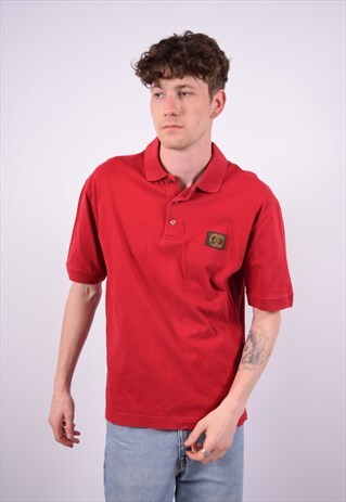 VINTAGE FERRE POLO SHIRT RED