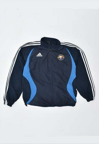 VINTAGE 90'S ADIDAS TRACKSUIT TOP JACKET NAVY BLUE