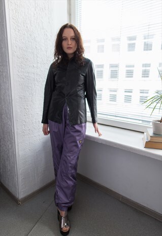 VINTAGE 70'S BLACK SOFT LEATHER JACKET