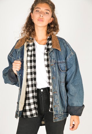 VINTAGE 80S WRANGLER WINTER SHEEPSKIN JACKET / R3230C402