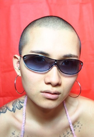 BLUE PURPLE VINTAGE Y2K SUNGLASSES