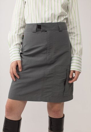 CEMENT GREY HIGH WAISTED SPORT SKIRT