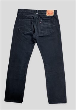 Vintage Levi's 501 Black Jeans Straight Leg W34 L32