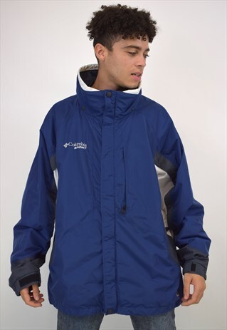 VINTAGE 90S COLUMBIA BLUE GREY JACKET